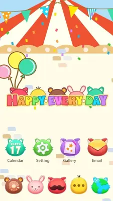 Happytime GOLauncher EX Theme android App screenshot 2